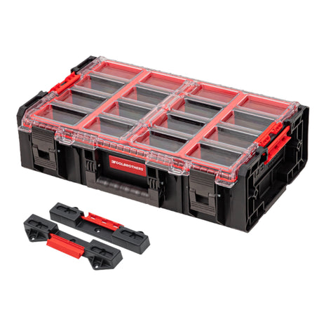 Toolbrothers RHINO XXL Organizer ECO Height XXL + Connect Adapter 582 x 387 x 172 mm 19,5 l IP66 z 4 wkładkami i 12 przegrodami