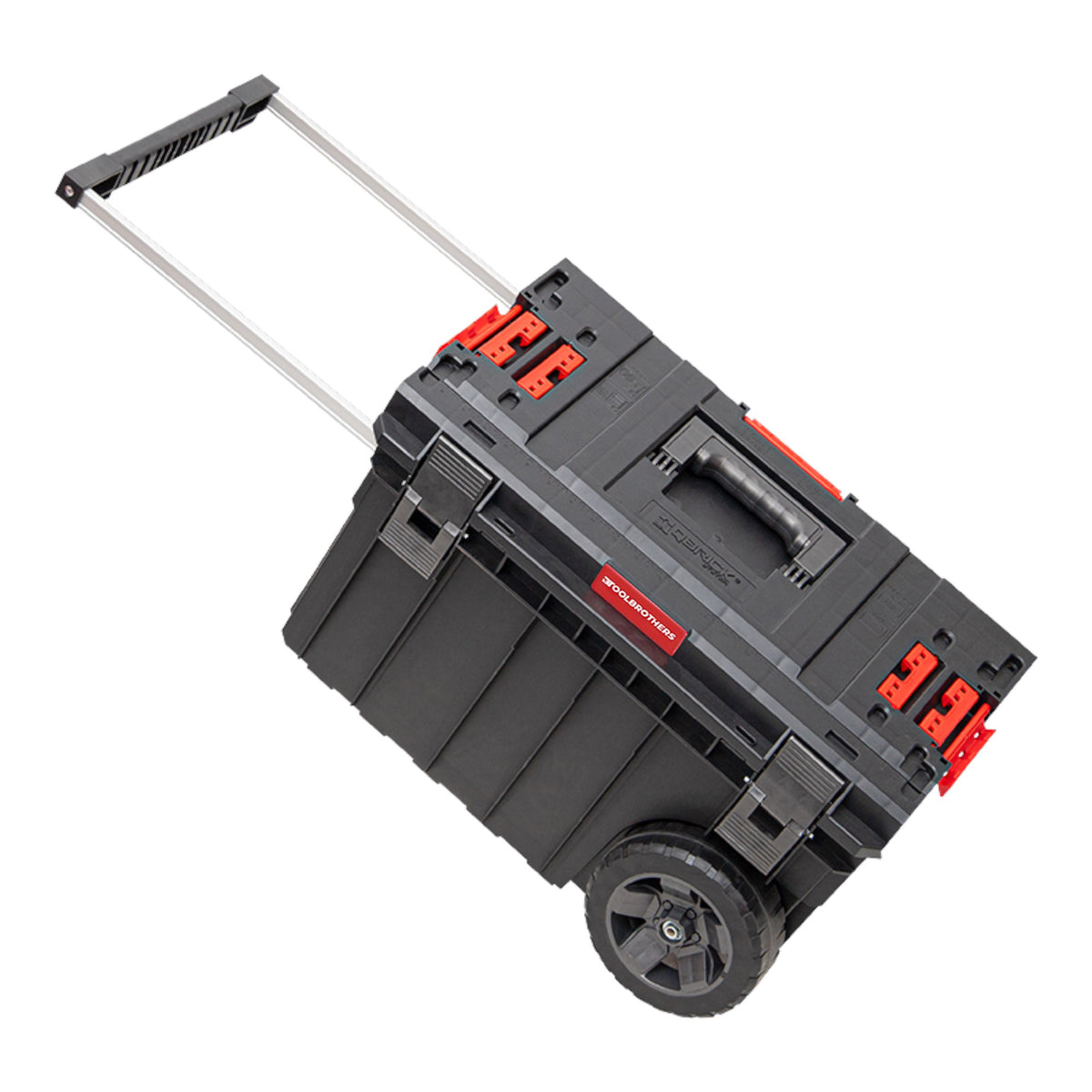 Toolbrothers RHINO XXL Wózek ECO Vario+ 44 l IP66 z kołami na metalowej osi i podwójnym uchwytem teleskopowym