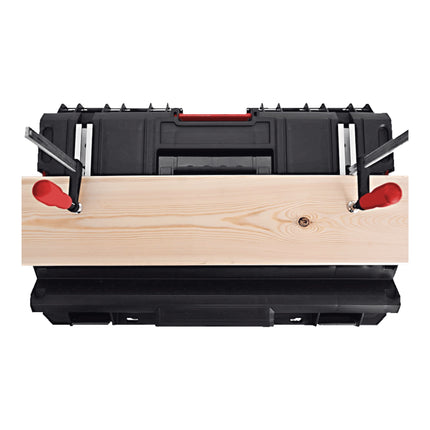 Toolbrothers RHINO XXL walizka narzędziowa ECO Work+ wysokość M 15,4 l IP66 z wyjmowanymi przegrodami + pudełka