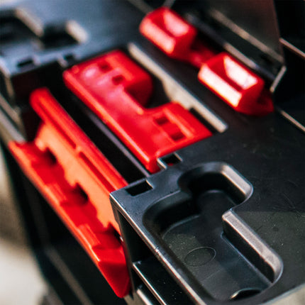 Toolbrothers RHINO XXL walizka narzędziowa ECO Vario+ wysokość M 15,4 l IP66 z wyjmowanymi przegrodami