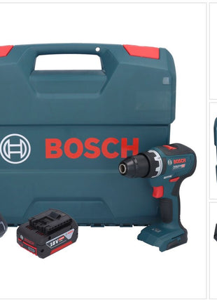 Bosch GSR 18V-55 Profesjonalna akumulatorowa wiertarko-wkrętarka 18 V 55 Nm bezszczotkowa + 1x akumulator 4,0 Ah + ładowarka + walizka L