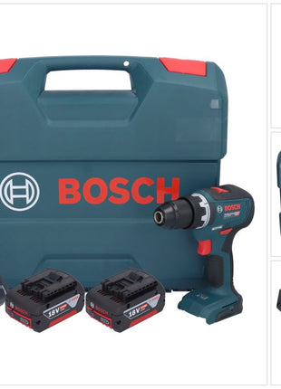 Bosch GSR 18V-55 Profesjonalna akumulatorowa wiertarko-wkrętarka 18 V 55 Nm bezszczotkowa + 2x akumulator 4,0 Ah + ładowarka + walizka L