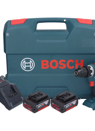 Bosch GSR 18V-55 Profesjonalna akumulatorowa wiertarko-wkrętarka 18 V 55 Nm bezszczotkowa + 2x akumulator 4,0 Ah + ładowarka + walizka L