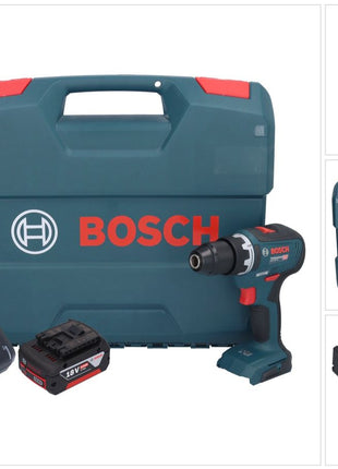 Bosch GSR 18V-55 Professional Akku Bohrschrauber 18 V 55 Nm Brushless + 1x Akku 5,0 Ah + Ladegerät + L-Case