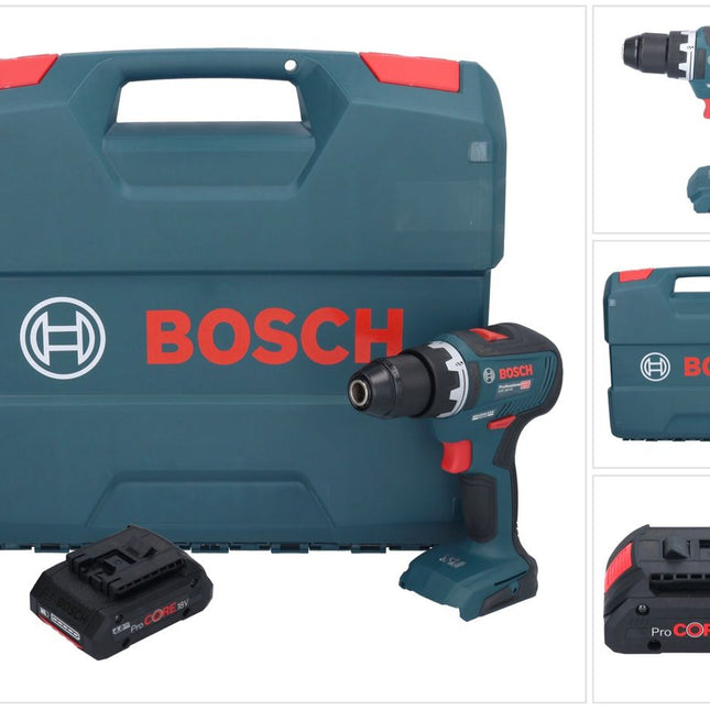 Bosch GSR 18V-55 Profesjonalna akumulatorowa wiertarko-wkrętarka 18 V 55 Nm bezszczotkowa + 1x akumulator ProCORE 4,0 Ah + walizka L - bez ładowarki