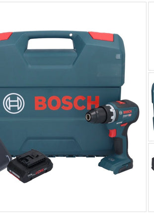 Bosch GSR 18V-55 Profesjonalna akumulatorowa wiertarko-wkrętarka 18 V 55 Nm bezszczotkowa + 1x akumulator ProCORE 4,0 Ah + ładowarka + walizka L