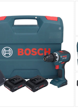 Bosch GSR 18V-55 Professional Akku Bohrschrauber 18 V 55 Nm Brushless + 2x ProCORE Akku 4,0 Ah + Ladegerät + L-Case