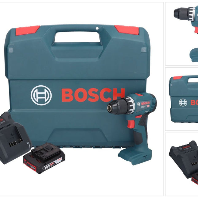 Bosch GSR 18V-45 Professional Akku Bohrschrauber 18 V 45 Nm Brushless + 1x Akku 2,0 Ah + Ladegerät + L-Case