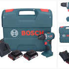 Bosch GSR 18V-45 Professional Akku Bohrschrauber 18 V 45 Nm Brushless + 2x Akku 2,0 Ah + Ladegerät + L-Case