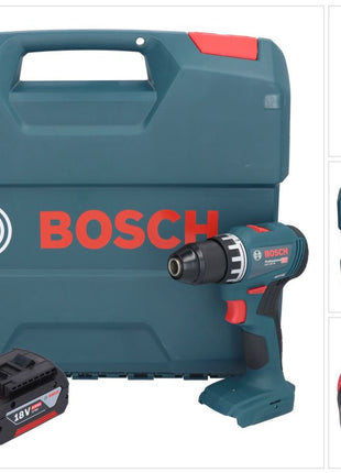 Bosch GSR 18V-45 Taladro atornillador inalámbrico profesional 18 V 45 Nm sin escobillas + 1x batería 4,0 Ah + L-Case - sin cargador