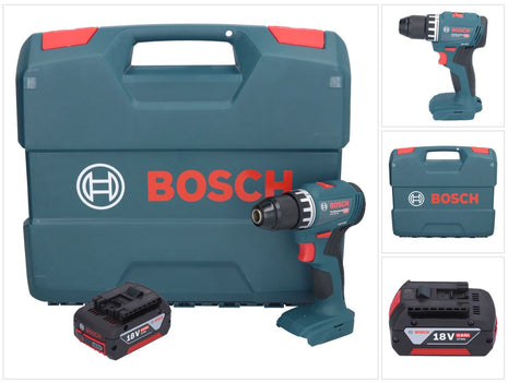 Bosch GSR 18V-45 Professional Akku Bohrschrauber 18 V 45 Nm Brushless + 1x Akku 4,0 Ah + L-Case - ohne Ladegerät