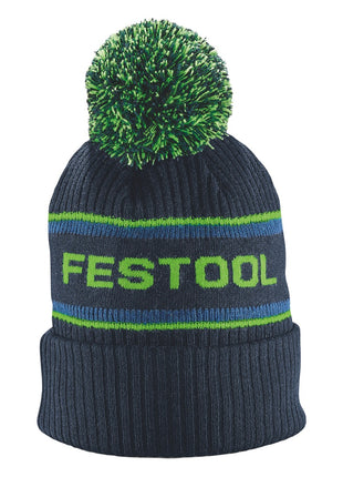 Festool WINH-FT1 Bommelmütze ( 577832 ) grobes Strickmuster mit Festool Logo