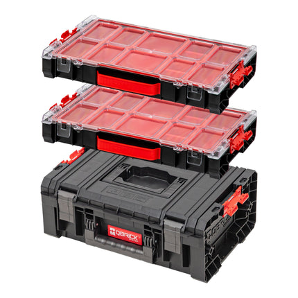Zestaw skrzynek narzędziowych Qbrick System PRO Technician Case 2.0 450 x 332 x 171 mm 12 l IP54 + 2x PRO 100 Organizer 452 x 296 x 79 mm 5 l IP54