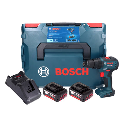 Bosch GSB 18V-55 Profesjonalna akumulatorowa wiertarko-wkrętarka udarowa 18 V 55 Nm bezszczotkowa ( 06019H5300 ) + 2x akumulator 4,0 Ah + ładowarka + L-Boxx