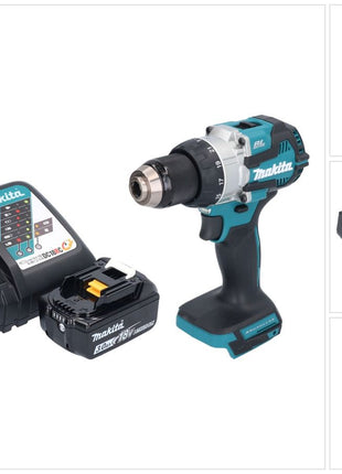 Taladro percutor inalámbrico Makita DHP 489 RF1 18 V 73 Nm sin escobillas + 1x batería 3,0 Ah + cargador