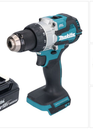 Makita DHP 489 M1 Akku Schlagbohrschrauber 18 V 73 Nm Brushless + 1x Akku 4,0 Ah - ohne Ladegerät