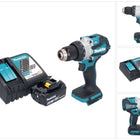 Makita DHP 489 RM1 akumulatorowa wiertarko-wkrętarka udarowa 18 V 73 Nm bezszczotkowa + 1x akumulator 4,0 Ah + ładowarka