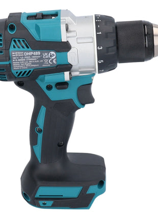 Makita DHP 489 RM1 akumulatorowa wiertarko-wkrętarka udarowa 18 V 73 Nm bezszczotkowa + 1x akumulator 4,0 Ah + ładowarka