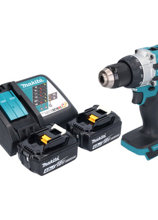 Taladro percutor inalámbrico Makita DHP 489 RM 18 V 73 Nm sin escobillas + 2 baterías 4,0 Ah + cargador