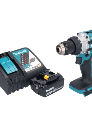 Makita DHP 489 RG1 akumulatorowa wiertarko-wkrętarka udarowa 18 V 73 Nm bezszczotkowa + 1x akumulator 6,0 Ah + ładowarka