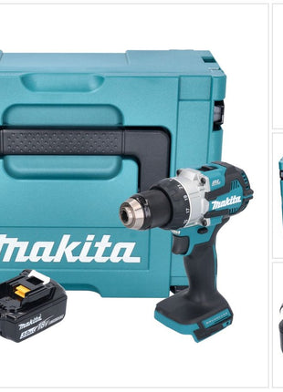 Makita DHP 489 F1J Perceuse-visseuse à percussion sans fil 18 V 73 Nm Brushless + 1x batterie 3,0 Ah + Makpac - sans chargeur