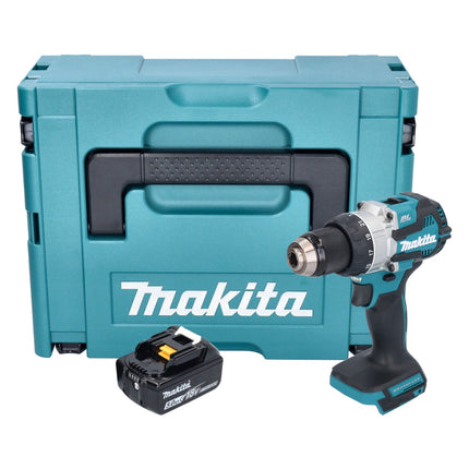 Makita DHP 489 T1J akumulatorowa wiertarko-wkrętarka udarowa 18 V 73 Nm bezszczotkowa + 1x akumulator 5,0 Ah + Makpac - bez ładowarki