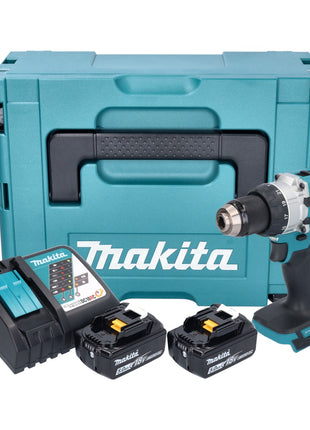 Makita DHP 489 RTJ akumulatorowa wiertarko-wkrętarka udarowa 18 V 73 Nm bezszczotkowa + 2x akumulator 5,0 Ah + ładowarka + Makpac