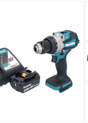 Makita DDF 489 RF1 Akku Bohrschrauber 18 V 73 Nm Brushless + 1x Akku 3,0 Ah + Ladegerät