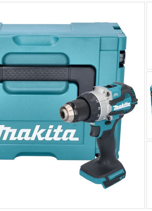 Makita DDF 489 ZJ taladro atornillador inalámbrico 18 V 73 Nm Brushless Solo + Makpac - sin batería, sin cargador