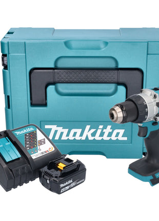 Makita DDF 489 RM1J akumulatorowa wiertarko-wkrętarka 18 V 73 Nm bezszczotkowa + 1x akumulator 4,0 Ah + ładowarka + Makpac