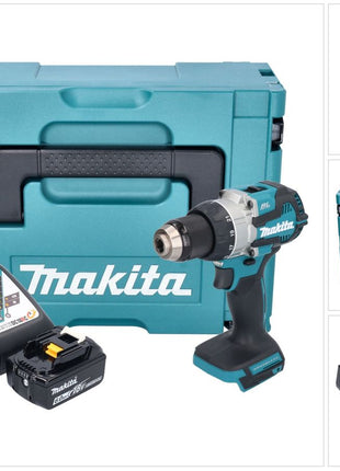 Makita DDF 489 RG1J Akku Bohrschrauber 18 V 73 Nm Brushless + 1x Akku 6,0 Ah + Ladegerät + Makpac