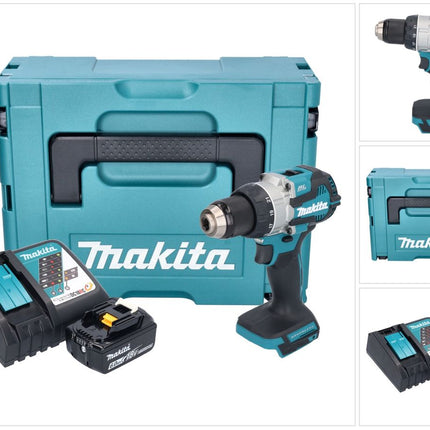 Makita DDF 489 RG1J Akumulatorowa wiertarko-wkrętarka 18 V 73 Nm bezszczotkowa + 1x akumulator 6,0 Ah + ładowarka + Makpac
