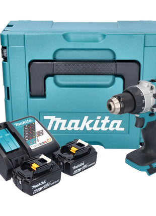 Makita DDF 489 RGJ Akku Bohrschrauber 18 V 73 Nm Brushless + 2x Akku 6,0 Ah + Ladegerät + Makpac