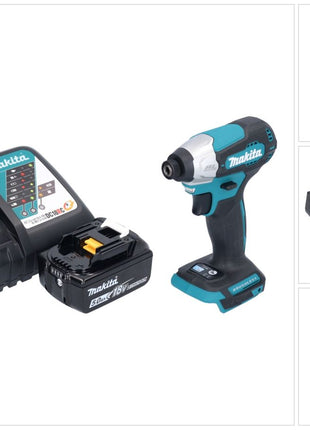 Makita DTD 157 RT1 Clé à choc sans fil 18 V 140 Nm 1/4'' Brushless + 1x batterie 5,0 Ah + chargeur