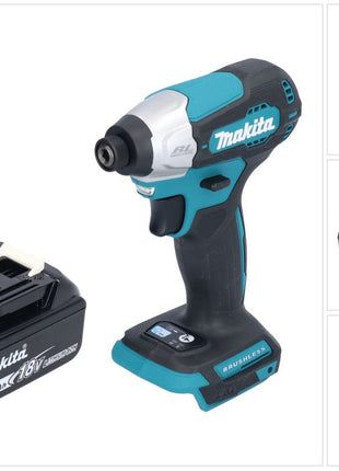 Makita DTD 157 G1 Clé à choc sans fil 18 V 140 Nm 1/4'' Brushless + 1x batterie 6,0 Ah - sans chargeur