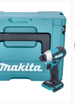 Makita DTD 157 ZJ Akku Schlagschrauber 18 V 140 Nm 1/4" Brushless + Makpac - ohne Akku, ohne Ladegerät