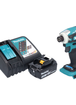 Makita DTD 172 RF1 Akku Schlagschrauber 18 V 180 Nm 1/4" Brushless + 1x Akku 3,0 Ah + Ladegerät