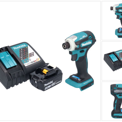 Makita DTD 172 RM1 akumulatorowy klucz udarowy 18 V 180 Nm 1/4" bezszczotkowy + 1x akumulator 4,0 Ah + ładowarka