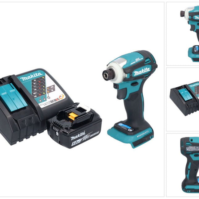 Makita DTD 172 RT1 akumulatorowy klucz udarowy 18 V 180 Nm 1/4" bezszczotkowy + 1x akumulator 5,0 Ah + ładowarka
