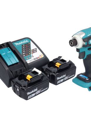 Makita DTD 172 RT akumulatorowy klucz udarowy 18 V 180 Nm 1/4" bezszczotkowy + 2x akumulator 5,0 Ah + ładowarka