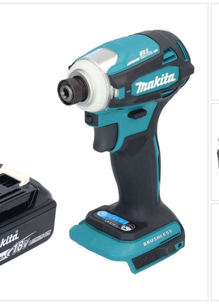 Makita DTD 172 G1 Akku Schlagschrauber 18 V 180 Nm 1/4" Brushless + 1x Akku 6,0 Ah - ohne Ladegerät