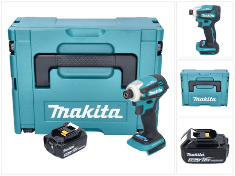 Makita DTD 172 F1J akumulatorowy klucz udarowy 18 V 180 Nm 1/4" bezszczotkowy + 1x akumulator 3,0 Ah + Makpac - bez ładowarki