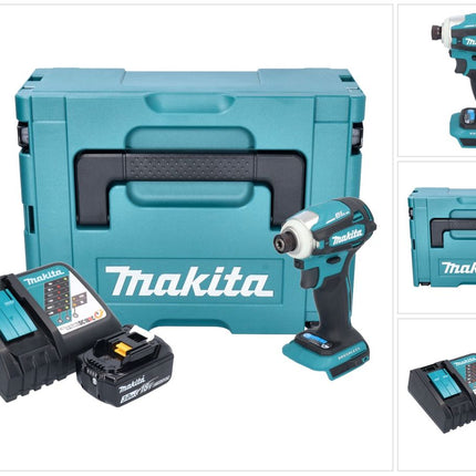 Makita DTD 172 RF1J akumulatorowy klucz udarowy 18 V 180 Nm 1/4" bezszczotkowy + 1x akumulator 3,0 Ah + ładowarka + Makpac