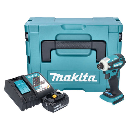 Makita DTD 172 RF1J akumulatorowy klucz udarowy 18 V 180 Nm 1/4" bezszczotkowy + 1x akumulator 3,0 Ah + ładowarka + Makpac