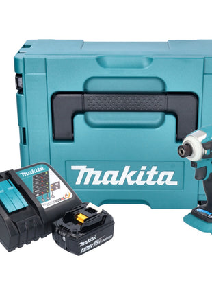 Makita DTD 172 RM1J akumulatorowy klucz udarowy 18 V 180 Nm 1/4" bezszczotkowy + 1x akumulator 4,0 Ah + ładowarka + Makpac