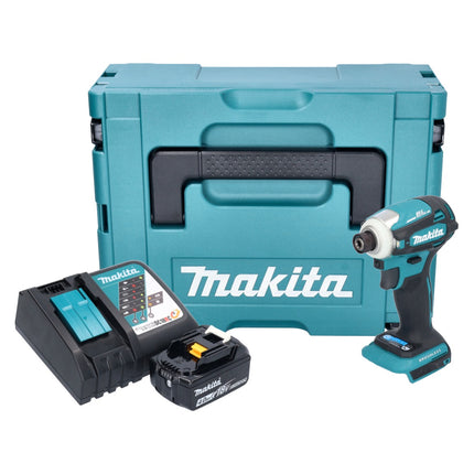 Makita DTD 172 RM1J akumulatorowy klucz udarowy 18 V 180 Nm 1/4" bezszczotkowy + 1x akumulator 4,0 Ah + ładowarka + Makpac