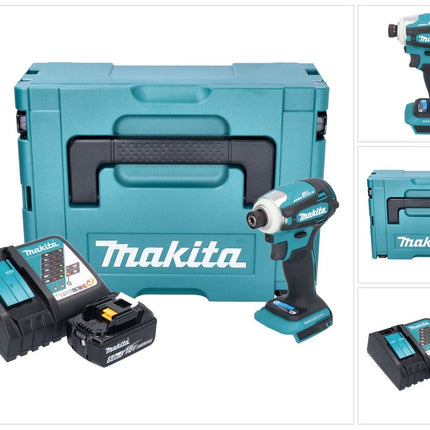 Makita DTD 172 RT1J akumulatorowy klucz udarowy 18 V 180 Nm 1/4" bezszczotkowy + 1x akumulator 5,0 Ah + ładowarka + Makpac