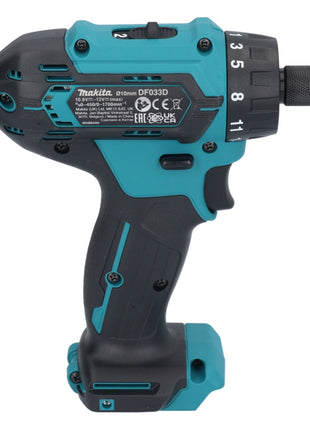 Makita DF 033 DZ Taladro atornillador inalámbrico 12 V máx. 30 Nm 1/4" Solo - sin batería, sin cargador