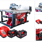 Milwaukee M18 FTS210-802B Akku Tischkreissäge 18 V 210 mm Brushless + 2x Akku 8,0 Ah + Ladegerät