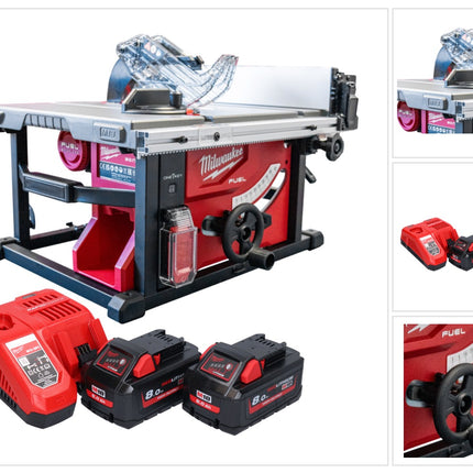 Milwaukee M18 FTS210-802B Akku Tischkreissäge 18 V 210 mm Brushless + 2x Akku 8,0 Ah + Ladegerät